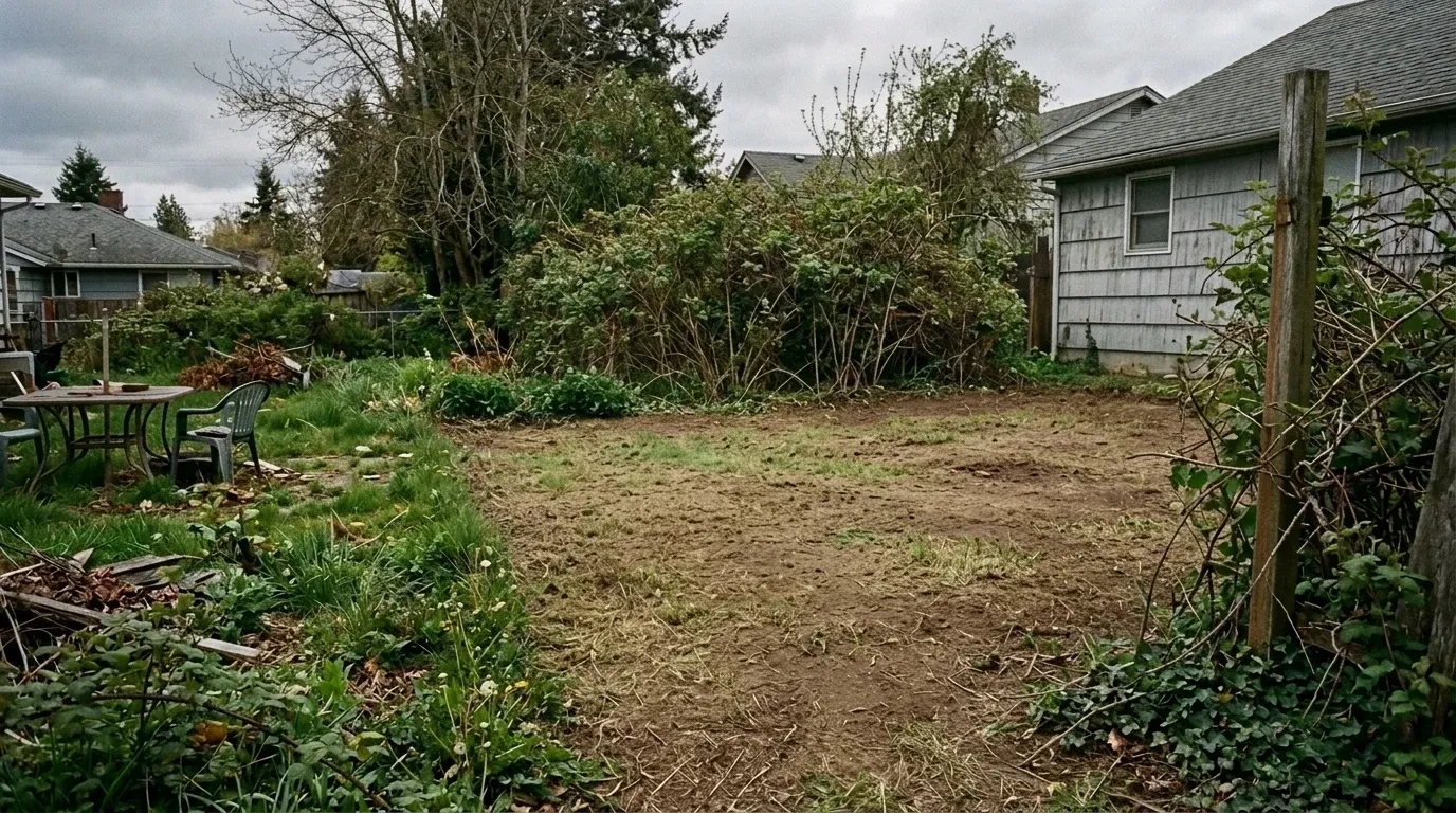 After photo for Old fence and walkway. Gone in an afternoon.